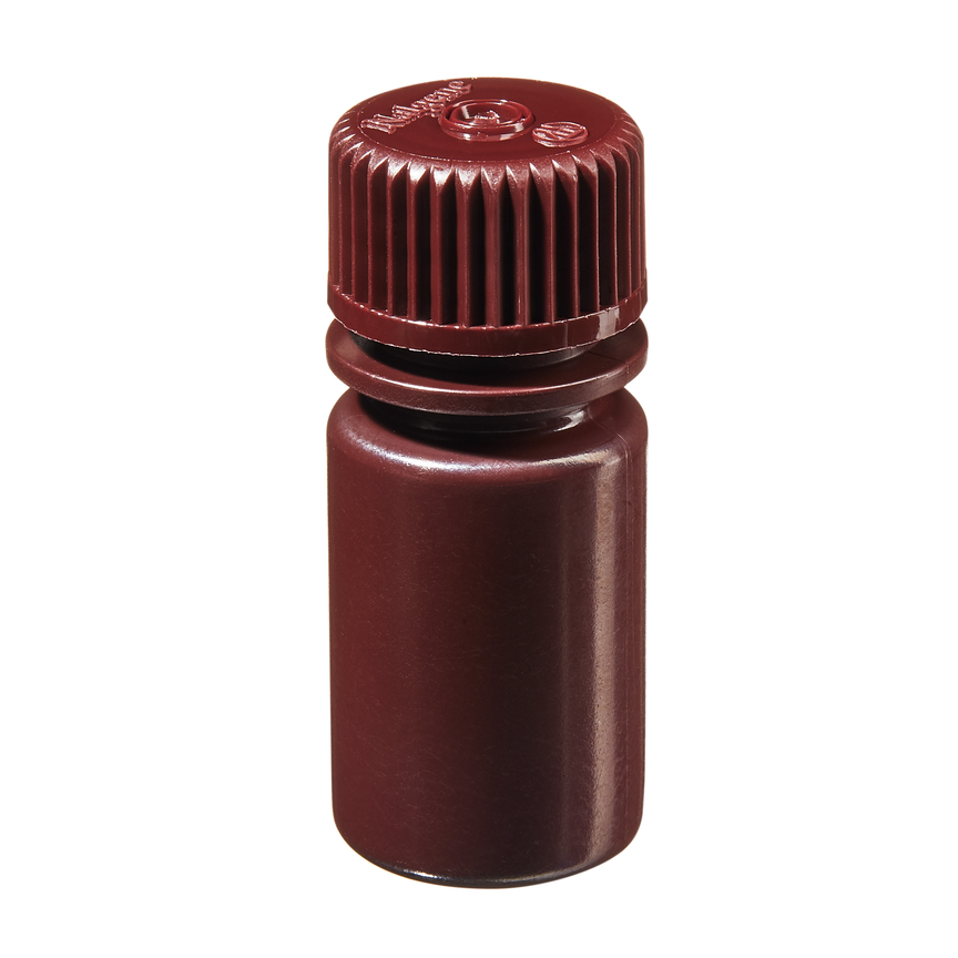 [Thermo Nalgene] 2004-9050 / 15mL Nalgene Narrow-Mouth Amber HDPE Lab Quality Bottle